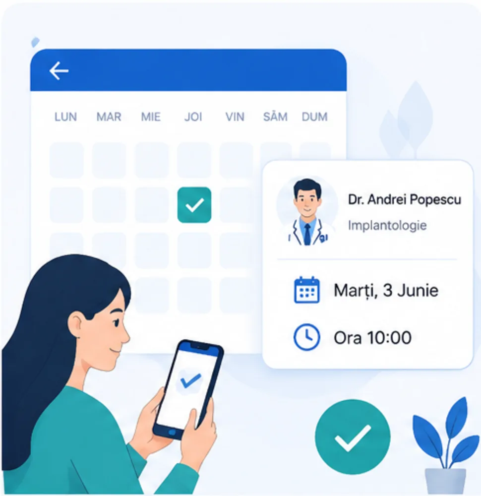 Alegerea medicului și a unui interval pentru programare